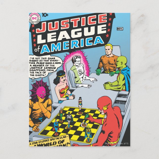 US-Justizliga Ausgabe #1 - Nov. Postkarte (Vorderseite)
