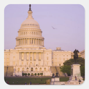 US-Kapitol, Washington D.C. (District of Quadratischer Aufkleber