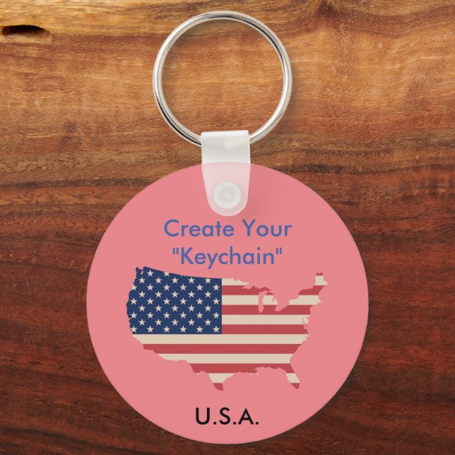 US-Karte Schlüsselanhänger KeyHolder (Vorderseite)