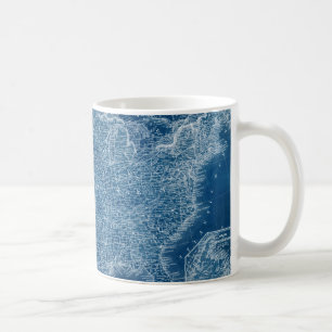 US-Karten-Plan Kaffeetasse