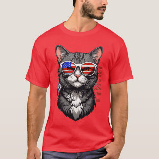 US-Katzenrücklauf T-Shirt