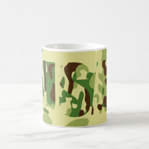 US-Khaki-Tarnmuster-Abzeichen Kaffeetasse