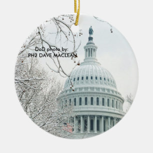 US-Kongreß im Winter Keramikornament