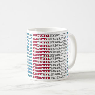 US-Kontroll- und Ausgleichsmechanismen Kaffeetasse