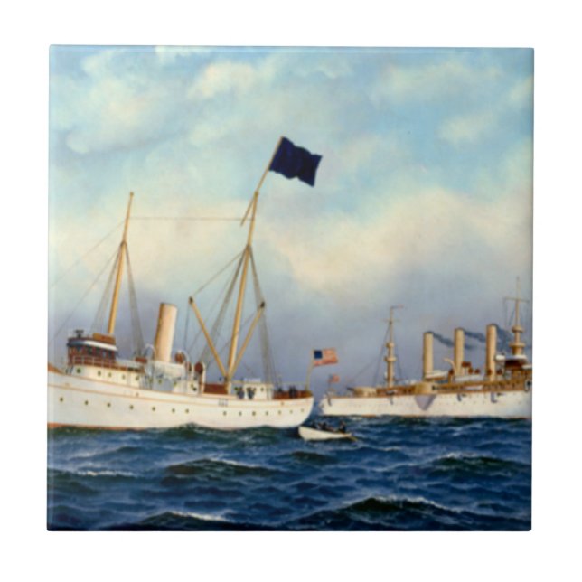 US-Kreuzer Brooklyn 1897 Fliese (Vorderseite)