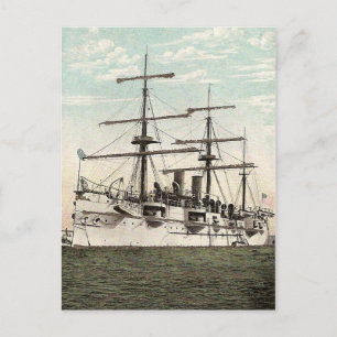 US-Kreuzer Newark Postkarte