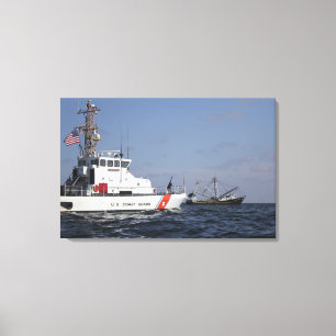 US-Küstenwache-Schneider-Speerfisch patrouilliert Leinwanddruck