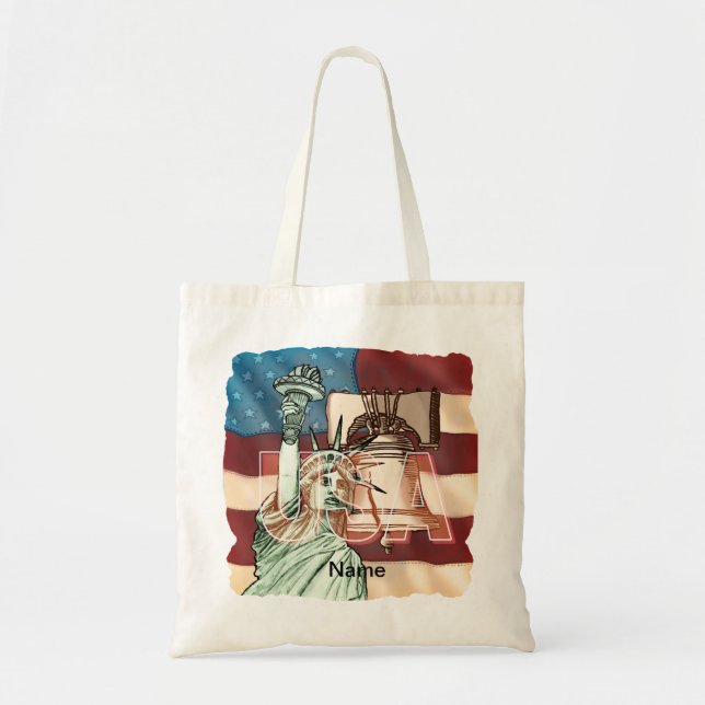 US Liberty-Flagge Tragetasche (Vorne)