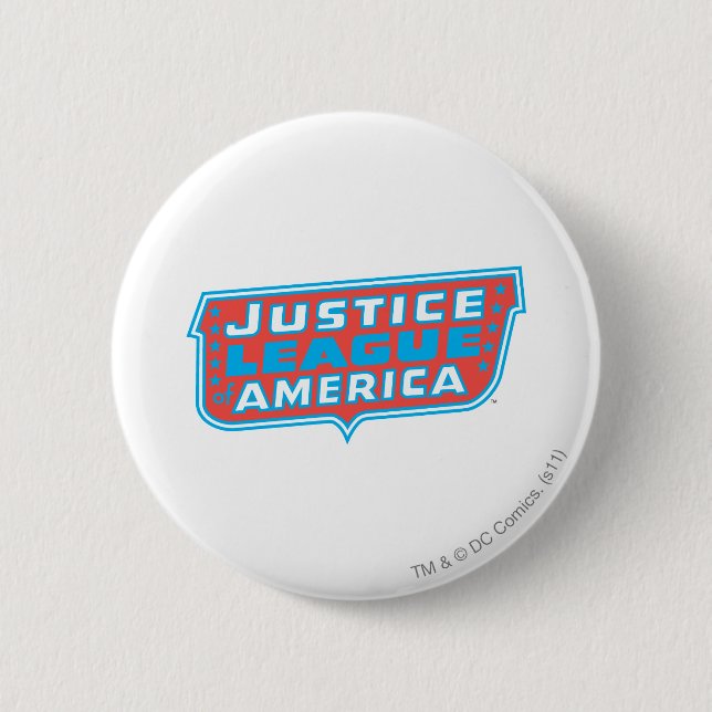 US-Logo der Gerechtigkeitsliga Button (Vorderseite)
