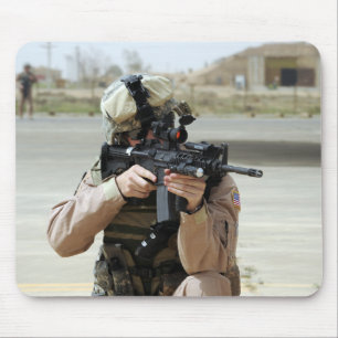 US-Luftwaffe-Flieger leitet Sicherheit Mousepad