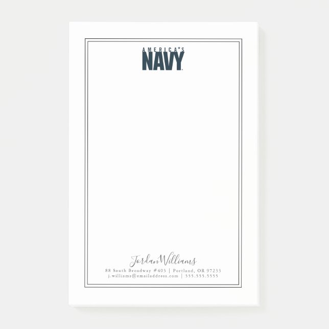 US-Marine | Amerikas Marine Post-it Klebezettel (Vorderseite)