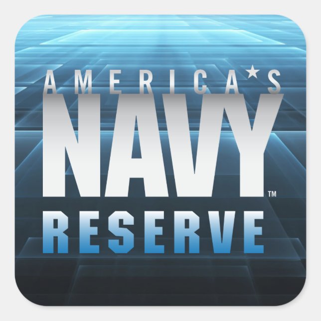 US-Marine | Amerikas Navy Reserve Quadratischer Aufkleber (Vorderseite)