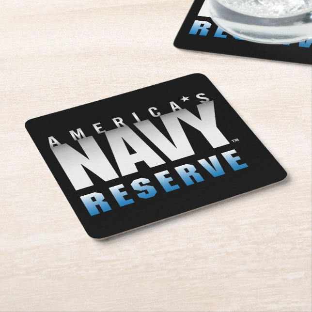 US-Marine | Amerikas Navy-Reserve Rechteckiger Pappuntersetzer (angewinkelt)