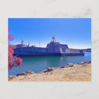 US-Marine Amphibien Schiff Postkarte