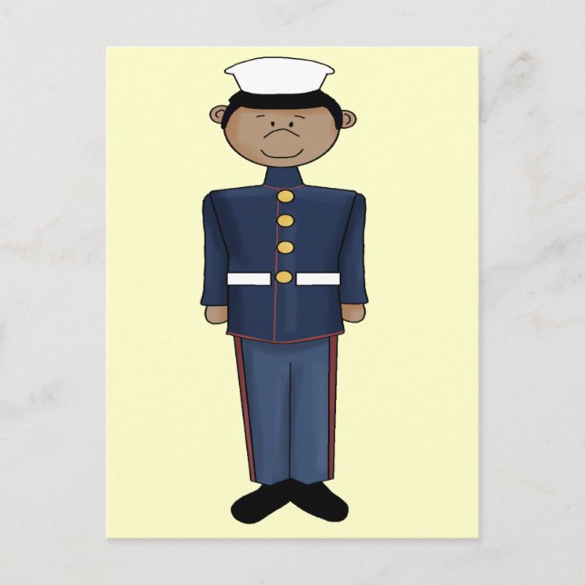 US Marine Corp Boy Postkarte (Vorderseite)