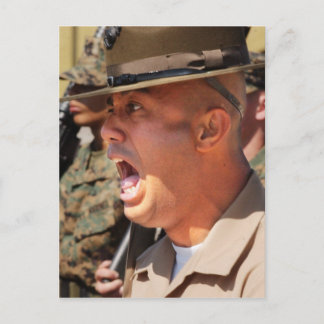 US Marine Corps Drill Instructor Postkarte