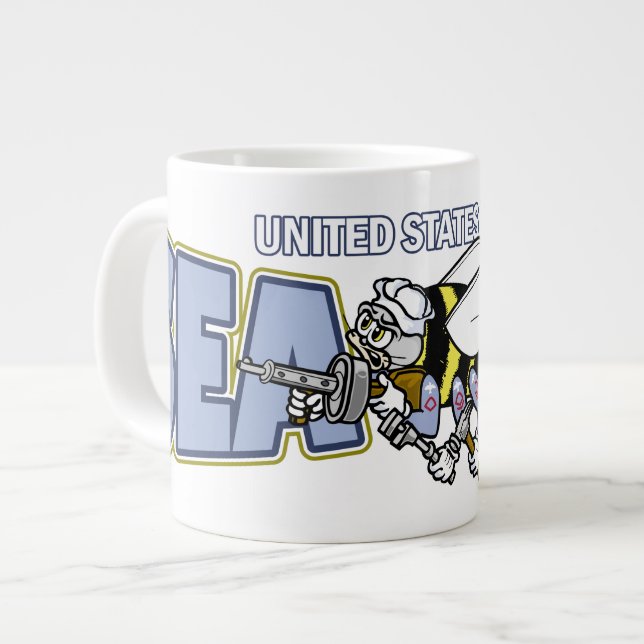 US-Marine Jumbo-Tasse (Vorderseite Links)