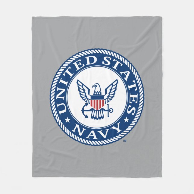 US-Marine | Navy Alt Emblem Fleecedecke (Vorderseite)