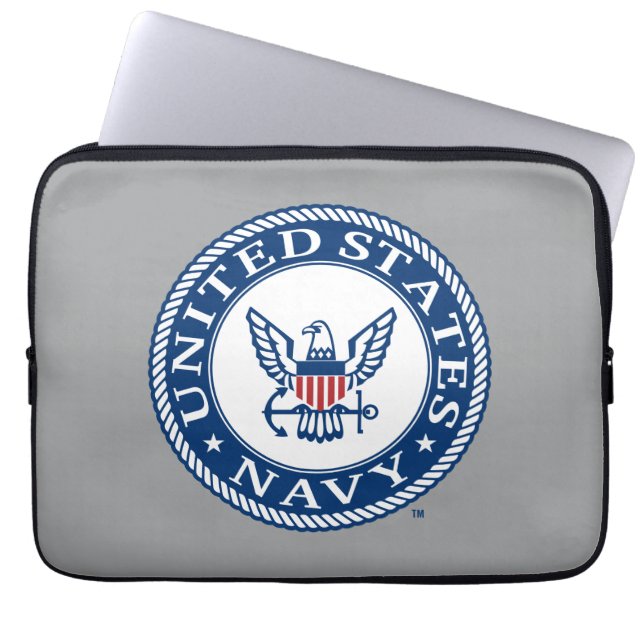 US-Marine | Navy Alt Emblem Laptopschutzhülle (Vorderseite)