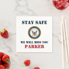 US-Marine | Navy Emblem | Abschiedliches Party Serviette