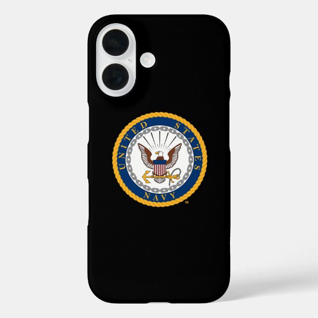 US-Marine | Navy Emblem iPhone 16 Hülle (Rückseite)