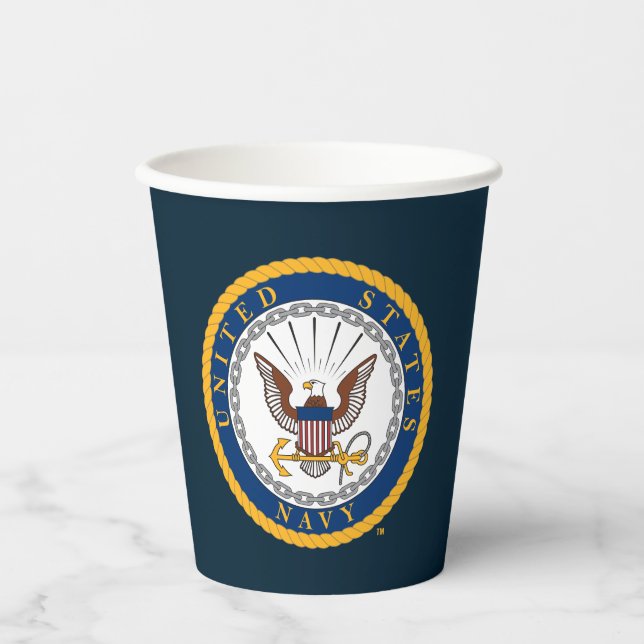 US-Marine | Navy Emblem Pappbecher (Vorderseite)