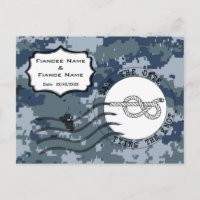 US MARINE Navy Save the Date und Knot