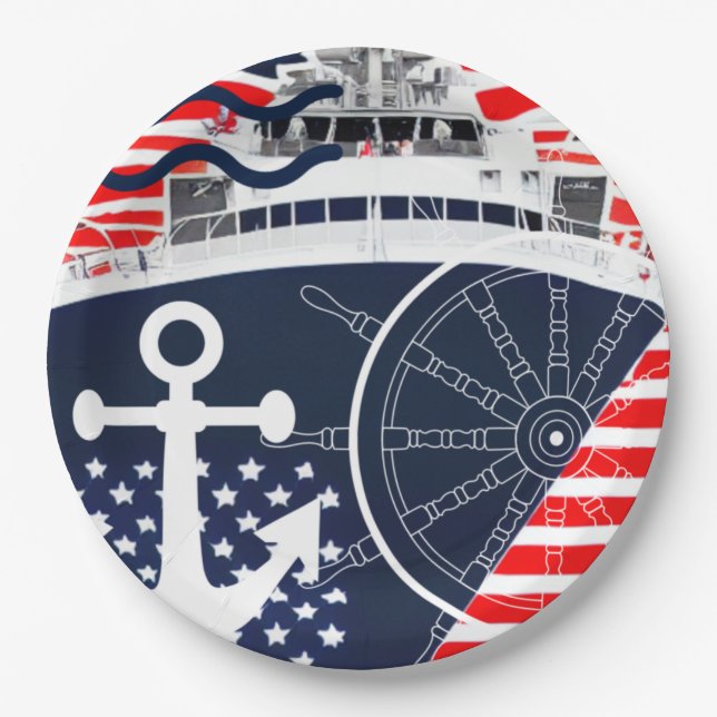 US-Marine Pappteller (Vorderseite)