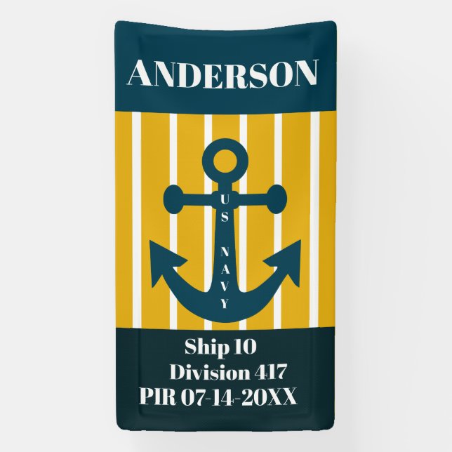 US-Marine PIR Abschluss Door Banner (Vertikal)