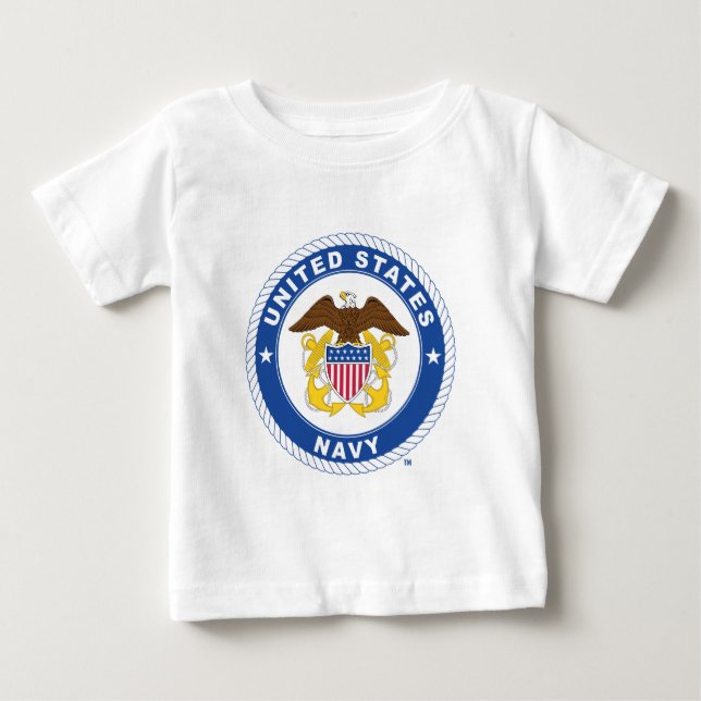US-Marine | Referent Wappen Baby T-shirt (Vorderseite)