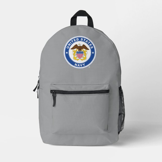 US-Marine | Referent Wappen Bedruckter Rucksack (Vorderseite)