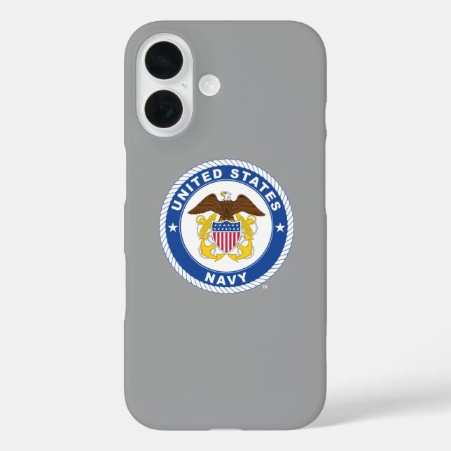 US-Marine | Referent Wappen iPhone 16 Hülle (Rückseite)