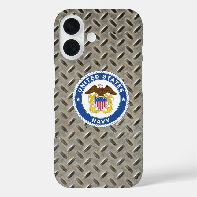 US-Marine | Referent Wappen iPhone 16 Hülle (Rückseite)