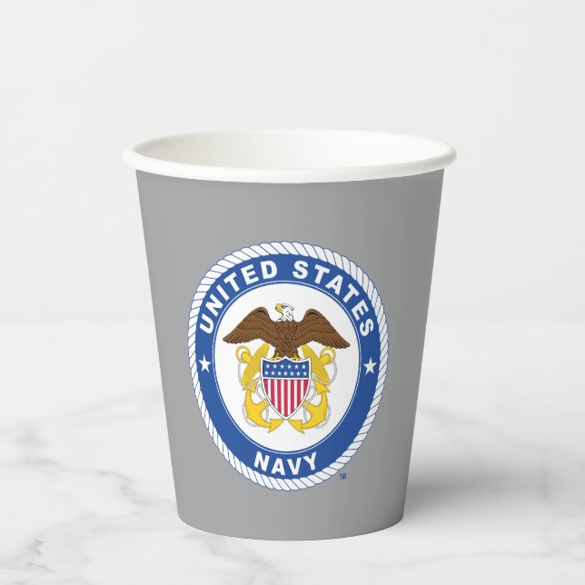 US-Marine | Referent Wappen Pappbecher (Vorderseite)