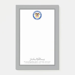 US-Marine Referent Wappen Post-it Klebezettel