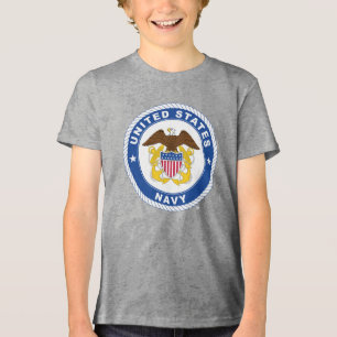 US-Marine Referent Wappen Tri-Blend Shirt