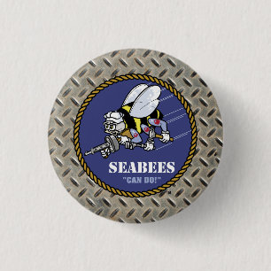 US-Marine Seabees Button