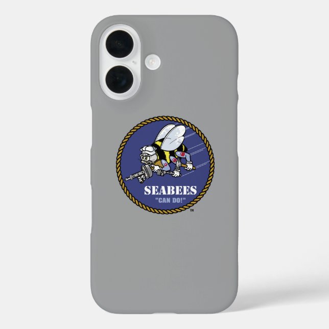 US-Marine | Seabees iPhone 16 Hülle (Rückseite)