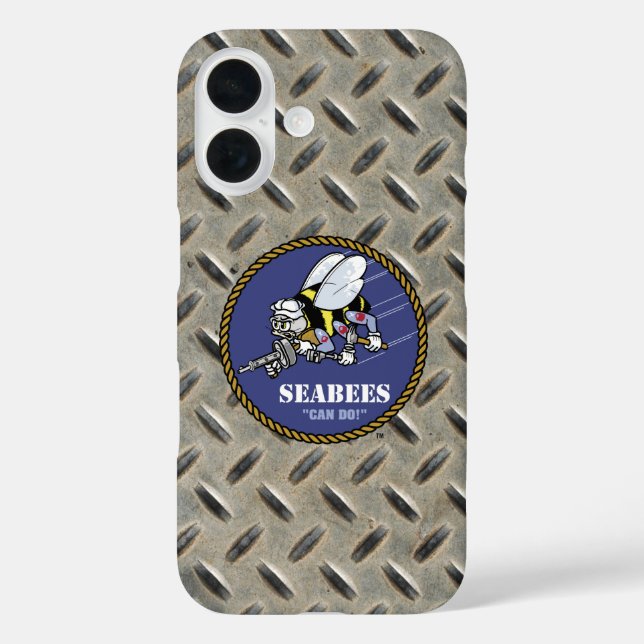 US-Marine | Seabees iPhone 16 Hülle (Rückseite)