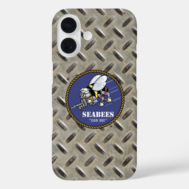 US-Marine | Seabees iPhone 16 Hülle (Rückseite)