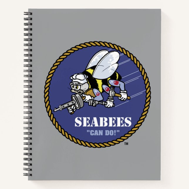 US-Marine | Seabees Notizbuch (Vorderseite)