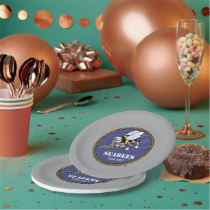 US-Marine   Seabees Pappteller