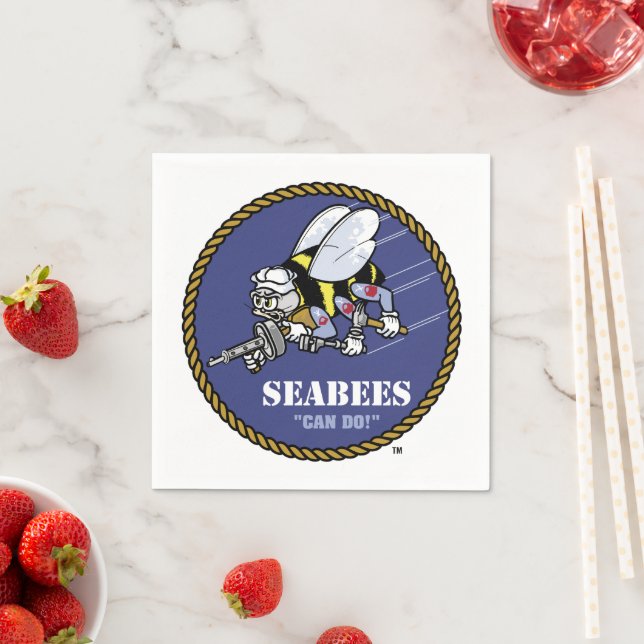 US-Marine | Seabees Serviette (Beispiel)