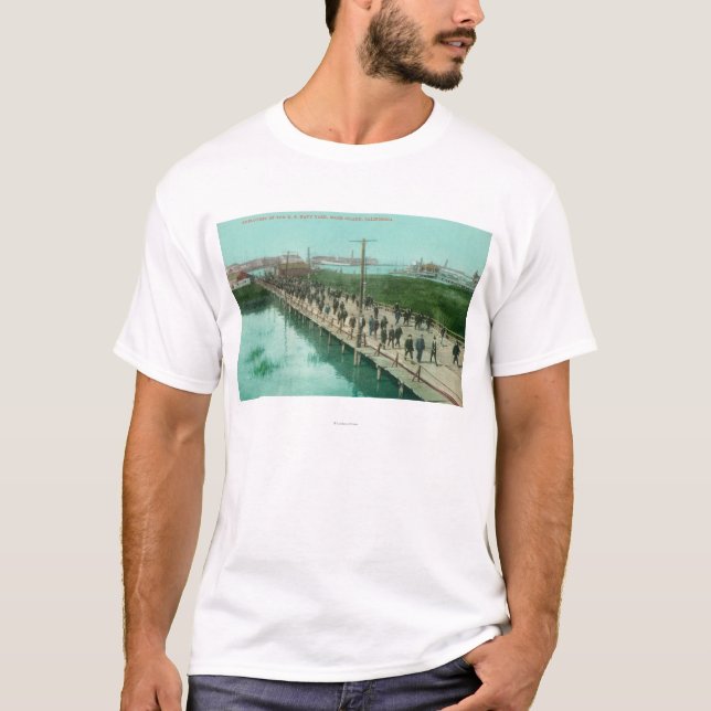 US-Marine-Yard-Arbeitskräfte weg zum zu arbeiten T-Shirt (Vorderseite)