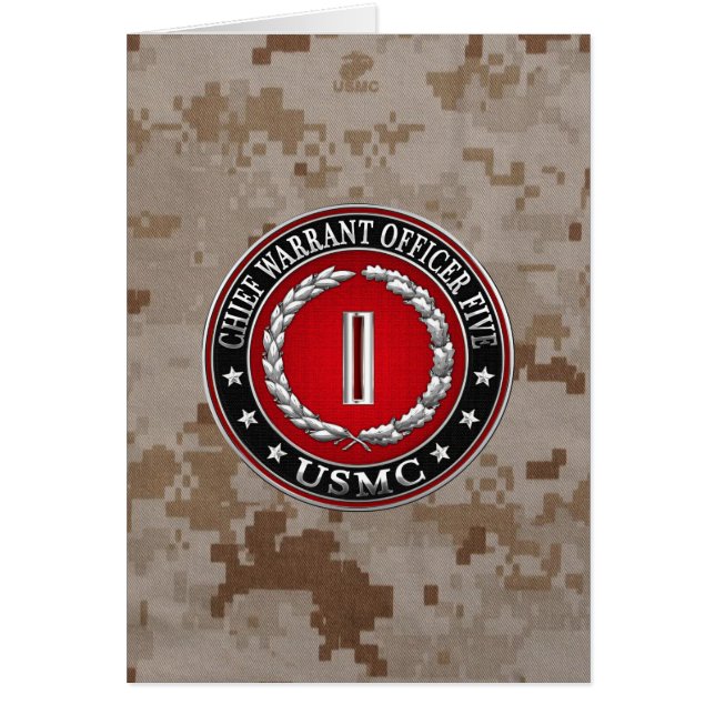 US-Marineinfanterie: Haftbefehl fünf (USMC CWO-5)  (Vorne)
