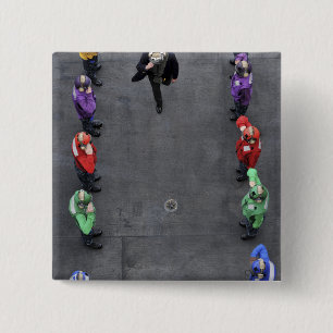 US-Marineregenbogen sideboys Button