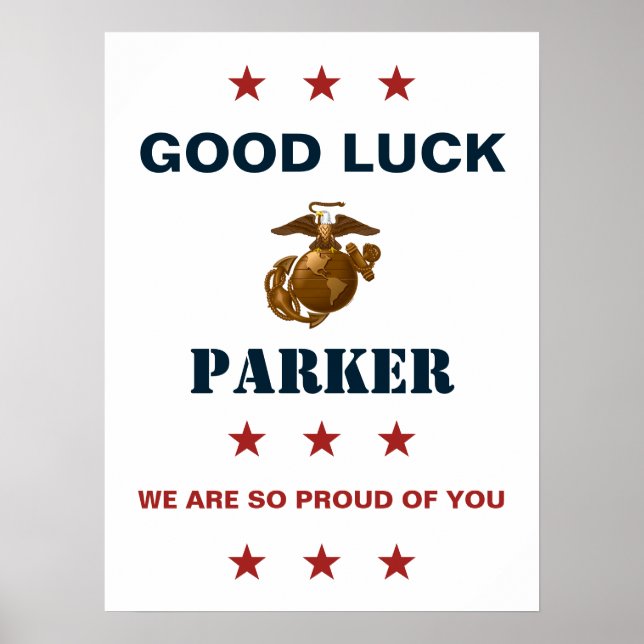 US Marines Corps Farewell Party - Rekrutierung Poster (Vorne)