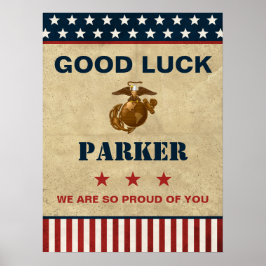 US Marines Corps Farewell Party - Rekrutierung Poster