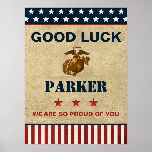 US Marines Corps Farewell Party - Rekrutierung Poster (Vorne)