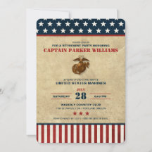 US Marines Corps Retirement Party